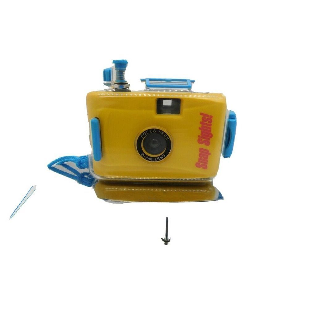 Snap Sights 35mm Film Underwater Point & Shoot Camera 28mm Lens Yellow